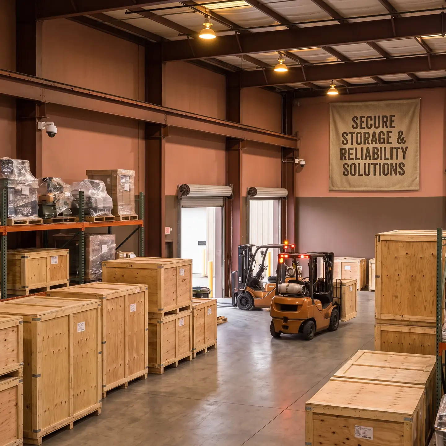 Storage buffer warehouse scene